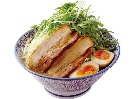 東京ガツ盛り二郎らーめん（ネギ・味玉のせ）