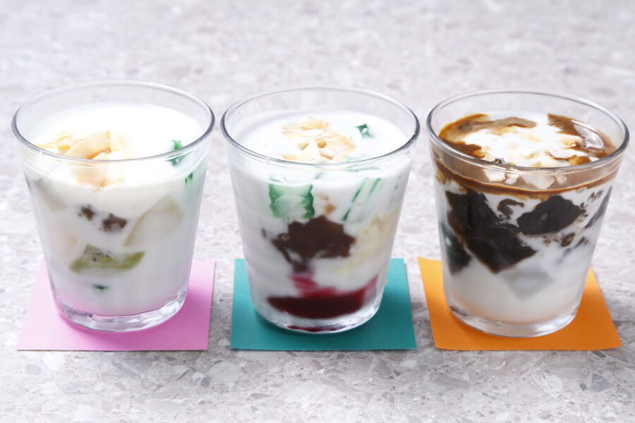 フルーツチェー・あずきチェー・コーヒーチェー 各600円