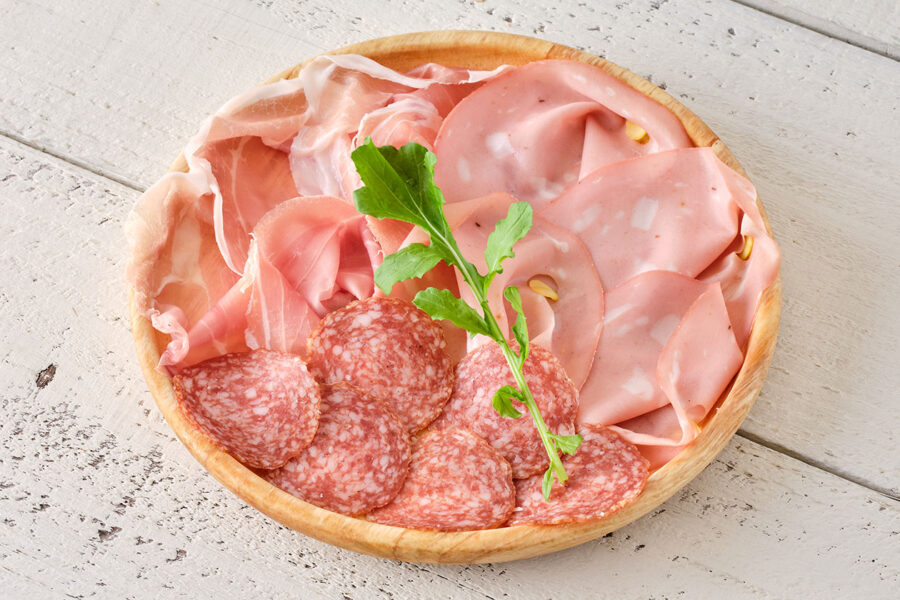 「ハムの盛り合わせ」