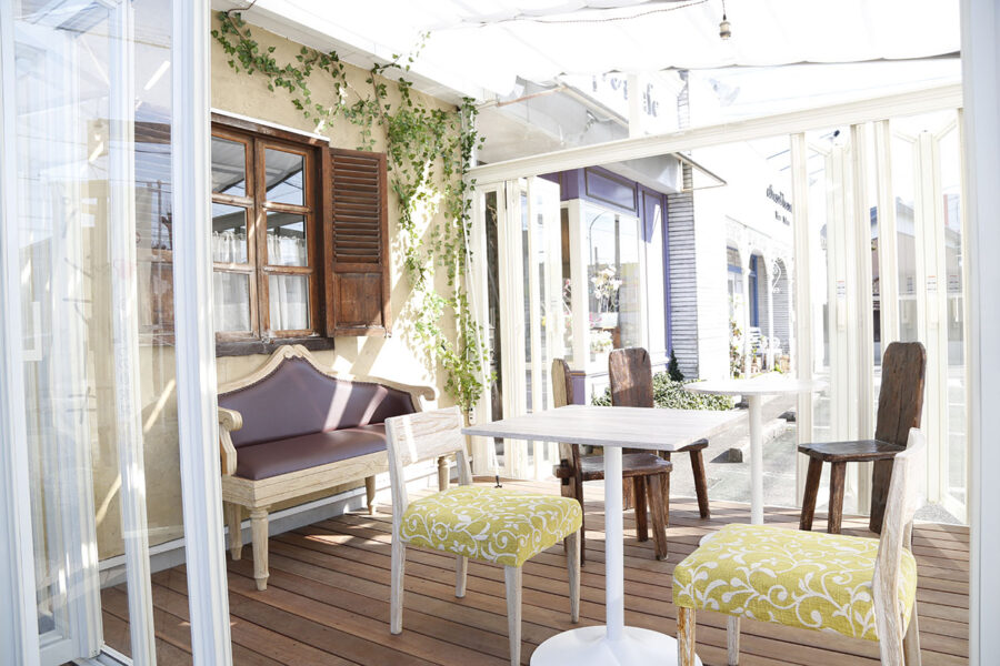 リニューアルしたテラス席