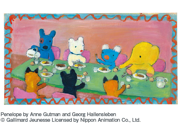 高浜市やきものの里かわら美術館・図書館企画展『うっかりやさんのペネロペ絵本原画展』招待券