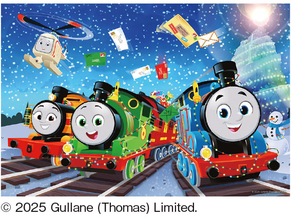 『映画 きかんしゃトーマス  サンタをさがせ ！ パーシーのクリスマス急行』ムビチケ親子セット券（特製スリーブ＆台紙付き）