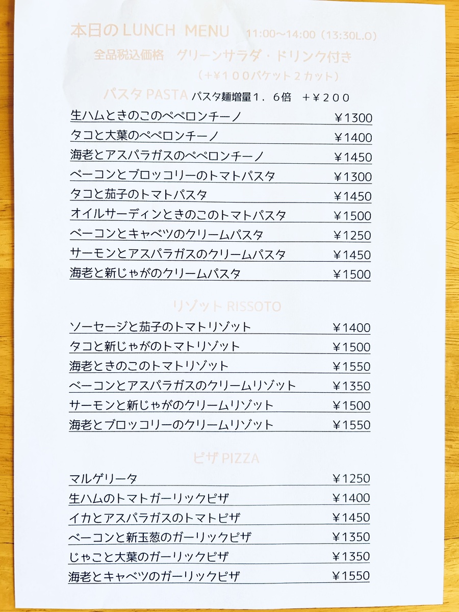 メニュー