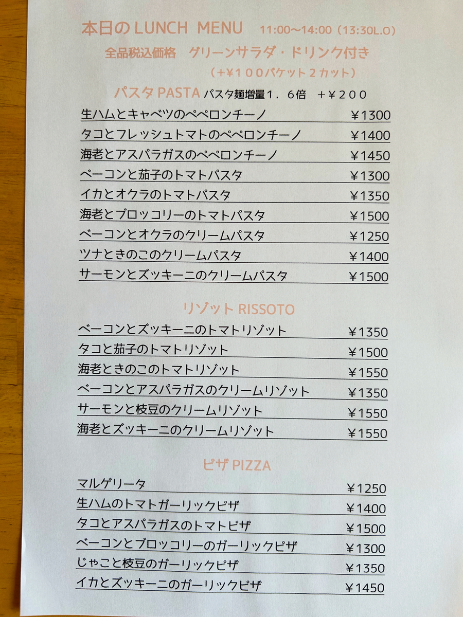 メニュー