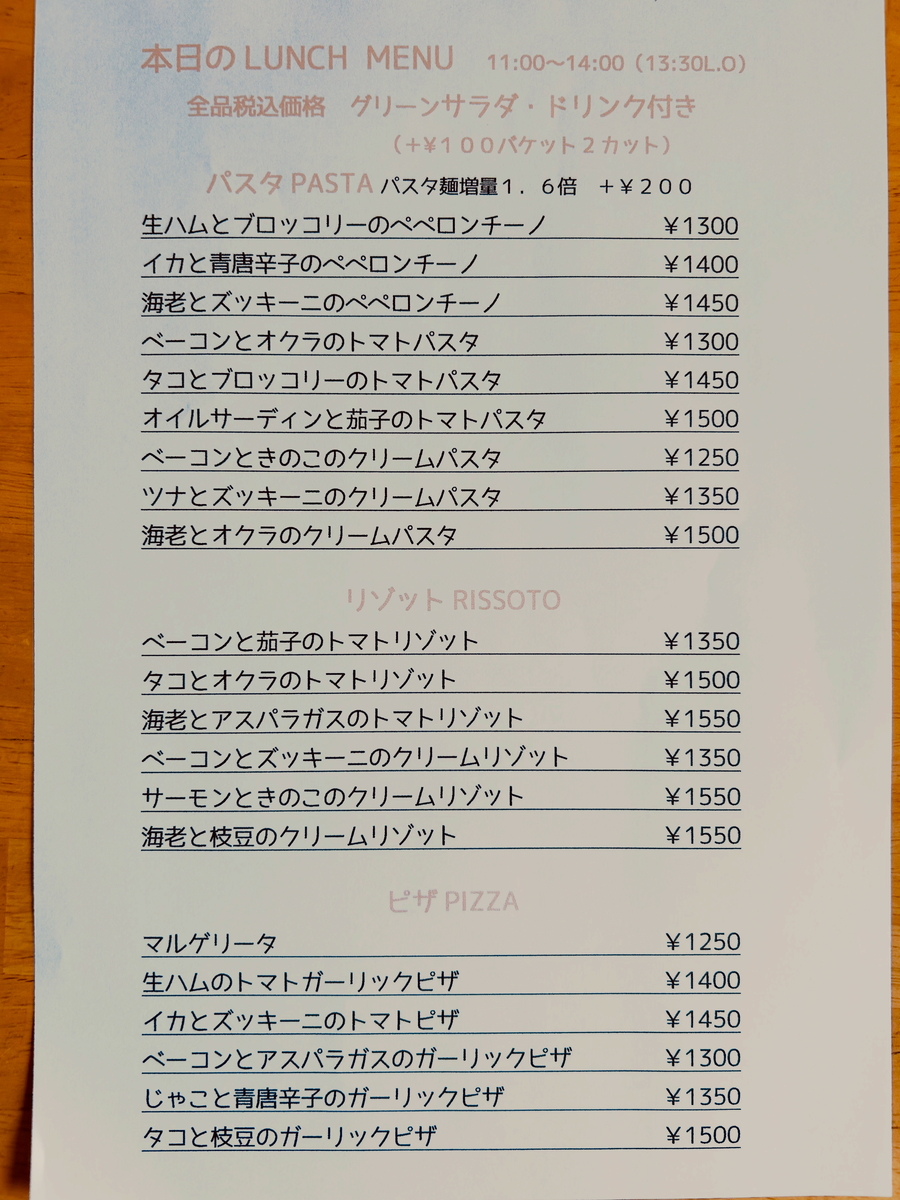 メニュー