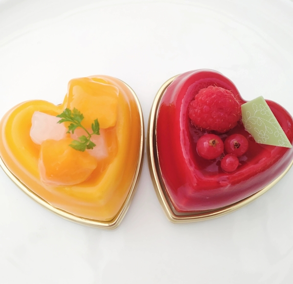 ハートが可愛いケーキ♡
