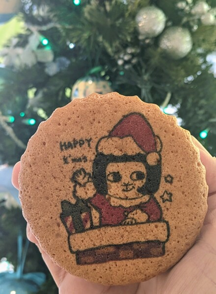 サンタになったオカザえもんマドレーヌ