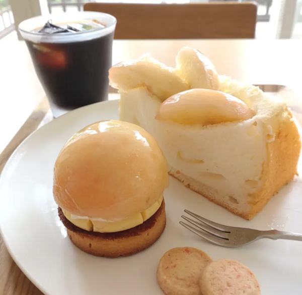桃タルト☆桃シフォン
