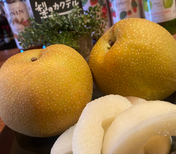 梨のカクテル始まりました！